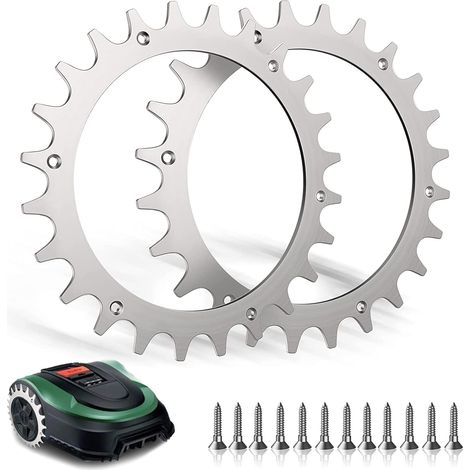 Edelstahl-spikes, 2 Stück Spikes Für Bosch Indego Xs 300 M700 S 500 M+700 S+500 Mit 12 Flachen Schrauben M4, Verbesserte Traktion Für Rasenmähroboter, 170 Mm, 2,5 Mm