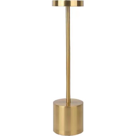 Kabellose, Wiederaufladbare Tischlampe, 5000mah Led-schreibtischlampe Aus Metall Im Design Mit Usb-ladung, 3 Farbmodi, Für Nachttisch, Außenbereich, Terrasse, Restaurant