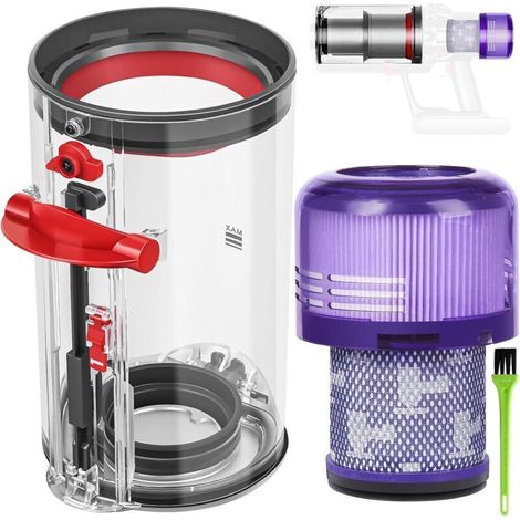 Mülleimer Staubsammelbehälter Für Dyson V11 V15 Sv14 Sv17 Filter Staubbehälter Tank Ersatzteile Zubehör Filtrierender Behälter Ersatz Für Dyson Sv22 Sv15 Sv28 Zubehör Staubbehälter