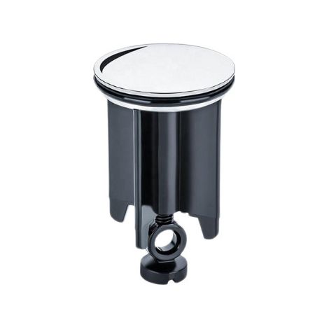 Universeller Waschbeckenstöpsel 40 Mm - Verchromter Messing-waschbeckensstöpsel Mit Gummi - Höhenverstellbarer Waschbeckenverschluss - Kalkschutz - Verchromter Ablaufstöpsel Für Waschbecken Von Rapand