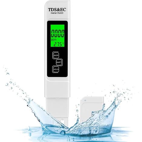 Wasserqualitätstester, 4-in-1 Ph-meter Und Tds/ec/temperatur-messgerät Mit Lcd-bildschirm, Hohe Präzision Von 0,01, Für Trinkwasser, Schwimmbäder, Aquarien, Hydroponik (nicht Geeignet Für