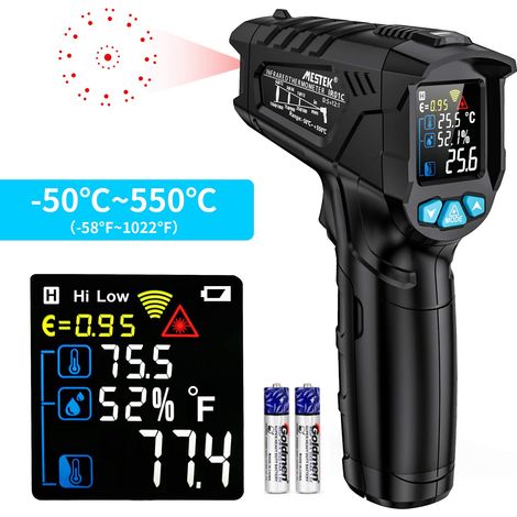 Professionelles Berührungsloses Laser-infrarotthermometer, Infrarot-temperaturpistole -50°c Bis 550°c