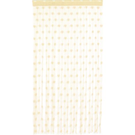 Tür- Oder Fenstervorhang Aus Polyester – Ideal Zur Dekoration Von Schlafzimmer Und Wohnzimmer (beige) – 100 X 200 Cm