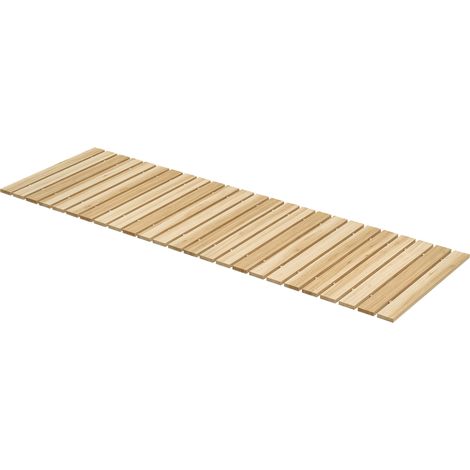 Gewundener Gartenweg Aus Holzlamellen - Massivholz Kiefer 120 X 38 Cm