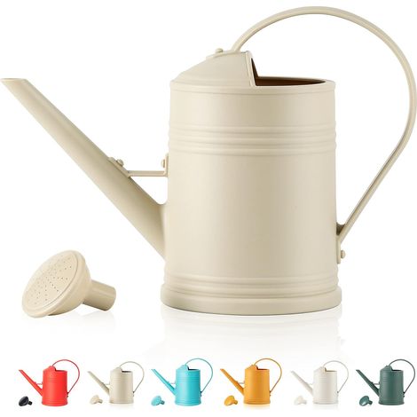 Einteiliger Beige Kunststoff-blumentopf Für Zimmerpflanzen, 35,6 Cm Tief X 14 Cm Breit X 23 Cm Hoch, Mit Gießvorrichtung