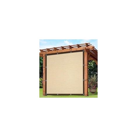 Rechteckiges Schattensegel Mit Ösen, 2 X 3 M, Atmungsaktiv, Sonnenschutz, Für Gewächshaus, Terrasse, Garten, Zaun, Beige