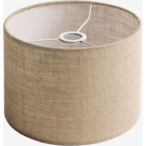 Beiger Leinenstoff-lampenschirm – Ø30 Cm, Höhe 20 Cm – Modernes Und Elegantes Design Für Tisch- Oder Hängelampen