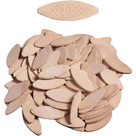 Flache Buchenholzdübel, Kaliber 10, 100er-packung, Lamello, Für Tischlerei Und Heimwerken.