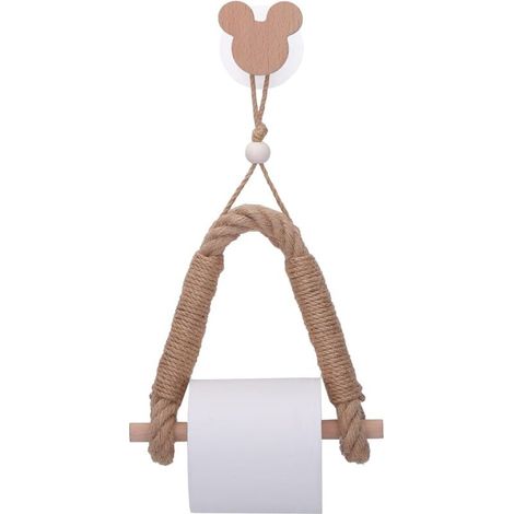 Toilettenpapierhalter, Toilettenpapierabroller, Wc-papierhalter, Badezimmer-papierhalter, Seilrollenhalter Für Handtücher, Robust Und Stabil (mickey Kopf) - Fei Yu