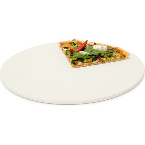 Pizza-stein, Durchmesser 33 Cm, Dicke 1 Cm, Ofenfest, Grillstein, Küchenutensil Für Brot, Beige