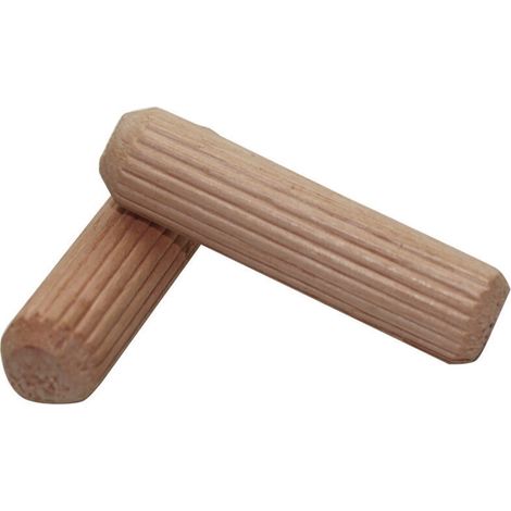 100 Stück Holzdübel - Massivbuchendübel 12x60 Mm - Riffeldübel - Buchenholzdübel 12x60 Mm - Handverpackt In Österreich