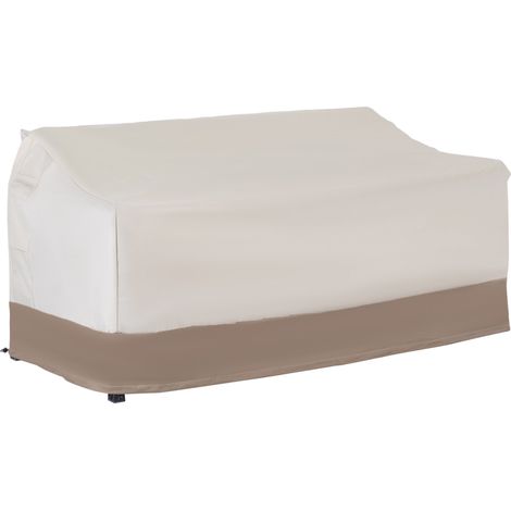 Schutzhülle Für 2-3-sitzer-bank, Wasserdicht, Für Gartenmöbel, Schutz Vor Regen Und Sonne, 152 X 87 X 59/79 Cm, 600d Oxford-gewebe