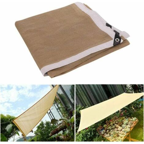 Rechteckiges Sonnensegel 2 X 5 M Aus Winddichtem Stoff Für Terrasse, Garten, Hof Und Spielplätze Im Freien
