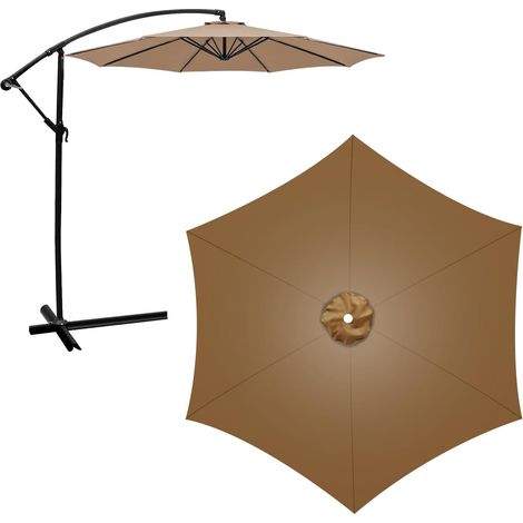 Ersatzbezug Für Sonnenschirm/3m, 6 Streben, Universeller Stoffbezug Für Garten, Terrasse, Hof, Strand Und Pool.
