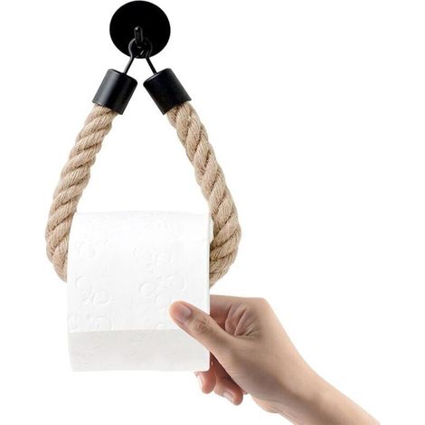 Toilettenpapierhalter Aus Seil, Wandmontierter Toilettenpapierrollenhalter Für Bad Und Küche