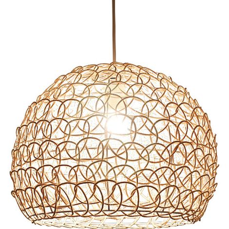 Lustre Pendel 25 Cm Landhausstil Retro Hängelampe Aus Handgewebtem Rattan Und Bambus, Verstellbare Höhe, Deckenleuchte Für Wohnzimmer, Schlafzimmer, Esszimmer