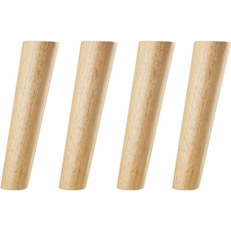 20cm Schräge Holzbeine In Holzfarbe, Zuverlässige Möbelbeine Für Schränke Und Sofas Mit Schrauben Und Filzgleitern - Liaiki