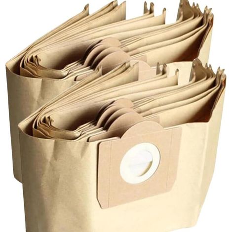 10er-pack Gerade Staubsaugerbeutel Für Wd3 Wd2, Kompatibel Mit Wd6 Wd5 Wd4, Wd3200 Wd3500p, A2204 A2534, Se4001 Se4002 Se5.100 Se6.100. 100 % Recyceltes Und Kompostierbares Kraftpapier