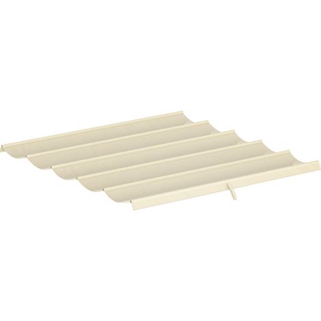 Dachplane Für Pergola Und Pavillon, 3 X 3 M, Einziehbar – Nur Plane, 250 X 255 Cm, Cremefarben
