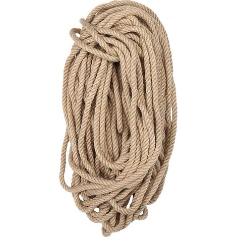 Natürliches Juteseil 8 Mm X 10 M, Ideal Für Gartenarbeit, Heimwerken Und Manuelle Kratzbäume Für Katzen