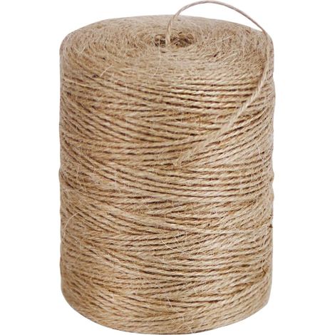 Natürliches Juteseil, 4 Mm X 200 M, Ideal Für Gartenarbeit, Heimwerken Und Manuelle Kratzbäume Für Katzen