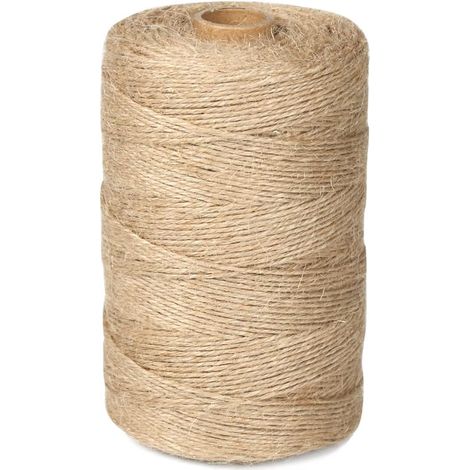 Natürliches Juteseil, 2 Mm X 200 M, Ideal Für Gartenarbeit, Heimwerken Und Als Kratzbaum Für Katzen