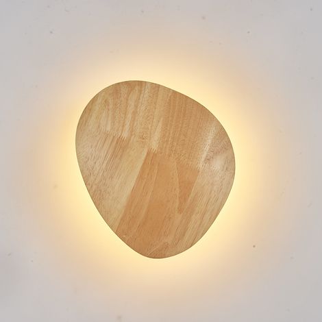 Augenschonende Led-wandleuchte Aus Holz, Moderne Innenraum-wandlampe Für Wohnzimmer, Schlafzimmer, Esszimmer, Flur Und Treppenhaus, Dekorative Wandbeleuchtung, 8w