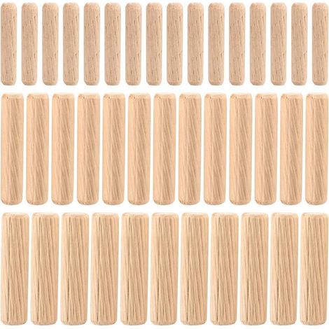 90-teiliges Sortiment An Holzdübeln, Konische Und Genutete Holzdübel M6 M8 M10 Zum Fräsen, Nuten, Handwerk, Heimwerken, Holzbearbeitung Und Schreinerarbeiten