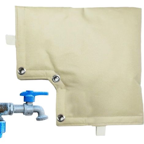 Frostschutz-hahnabdeckung - Auslaufmanschette Für Außenrohre, Dicke Isolierung, Wetterfest, Wasserdichtes Gewebe, Einfache Installation Gartenbewässerungssprinkler