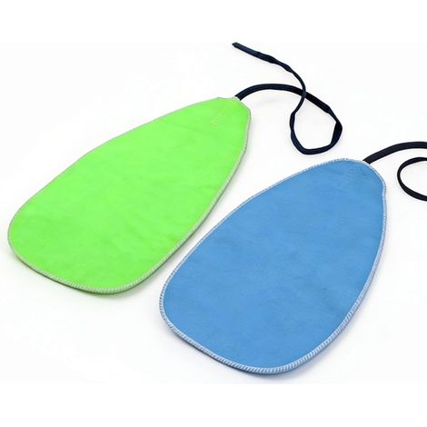 2 Chiffons De Nettoyage Spéciaux Pour Instruments De Musique (saxophone, Flûte Et Clarinette) - Chiffons Doux En Suédine Synthétique (vert, Bleu) Marke: Nevoluxer