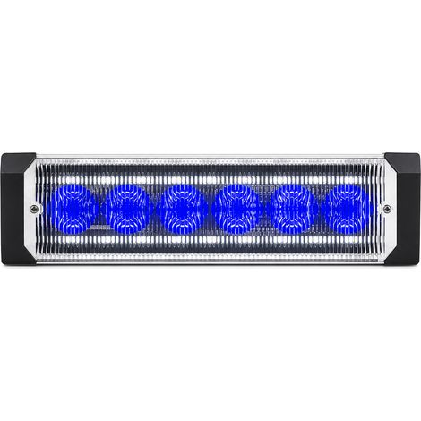 Ultradünne Blaue Led-stroboskop-leuchte Für Motorräder Und Pick-ups, Rück- Oder Seitenlicht 12–24 V