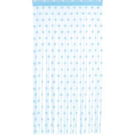 Tür- Und Fenstervorhang Aus Polyester – Ideal Zur Dekoration Von Schlafzimmer Und Wohnzimmer (blau) – 100 X 200 Cm