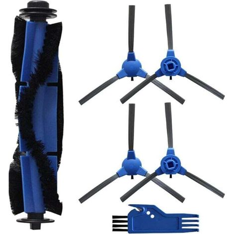 Set Aus 6 Seitenbürsten Für Kyvol Cybovac E20 E30 E31 Ec30mq Saugroboter, 1 Hauptwalzenbürste, 4 Bürsten