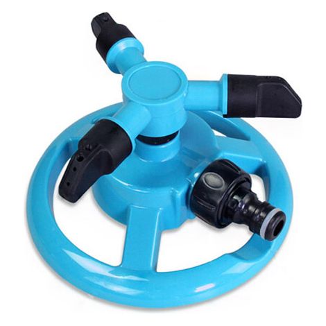 Automatische 360-grad-garten-sprinkler, Rotierende Rasensprenger Mit Drehdüse, Wassersystem, Gartensprinkleranlage, Einfach Zu Installieren Und Langlebig (farbe: Blau)