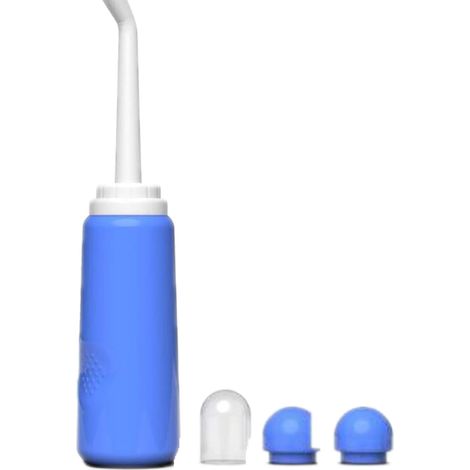Tragbares Bidet, 500 Ml Reise-bidet-flasche Für Pocket-bidet-sprayer, Postpartum-pflege Mit Camping-düsen, Outdoor-personaltoilette, Körperhygiene, Blau