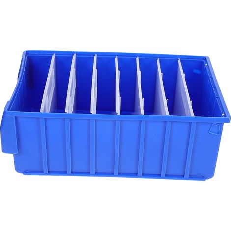 Werkzeug-aufbewahrungsbox Und -regal, Lagerorganisator Mit Unterteilten Fächern Für Kleinteile – 400 X 234 X 140 Mm, Blau