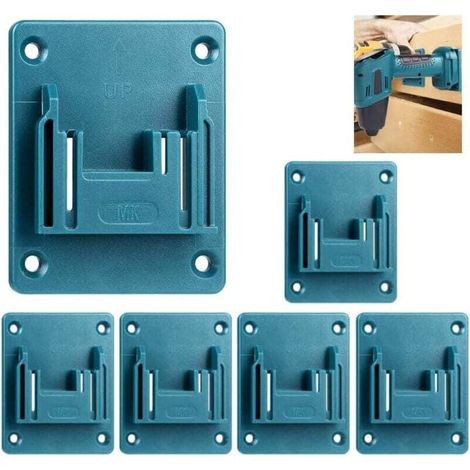 6er-set Wandhalterung Für Maschinen, Werkzeughalter Für Makita 18 V Elektrowerkzeuge, Werkstatt-werkzeugaufbewahrung (blau)