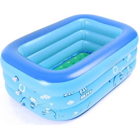 Aufblasbares Baby-schwimmbecken – Faltbar Aus Pvc – Maße 120 X 70 X 35 Cm – Tragbare Dusche Und Waschbecken Für Kinder