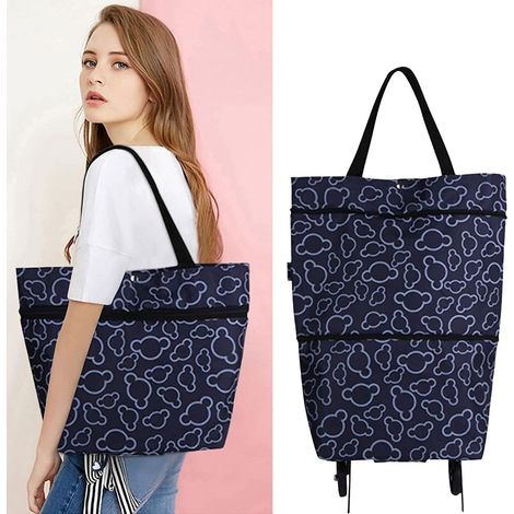 Werkzeugtasche, Faltbare Einkaufstasche Mit Rollen, Faltbare Rolltasche Für Damen, Multifunktionale Wiederverwendbare Reisetasche - Rapanda
