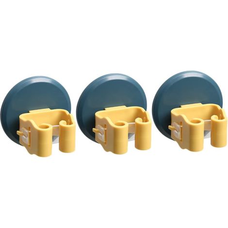 3er-set Halterungen Für Besen Und Mopps, Reinigungsklammern, Wandmontierte Besenhalter, Wandhalterungen Für Besen Und Eimer