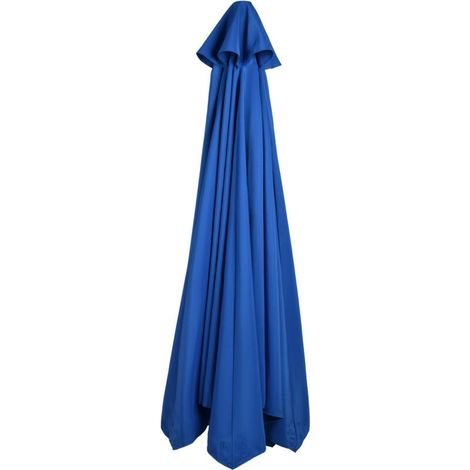 Ersatzbezug Für Sonnenschirm 3m – Wasserfest Und Uv-beständig – Blaues Polyester – Kompatibel Mit 6 Streben