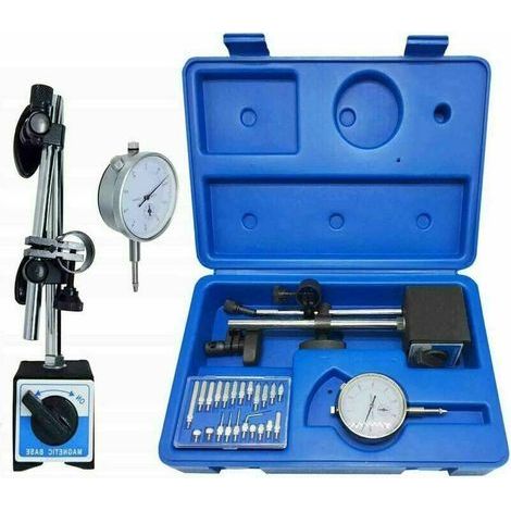 Magnetischer Halter Für Messuhr – Messbereich 0-10 Mm – Auflösung 0,01 Mm – Inklusive: Magnetfuß Und Transporttasche