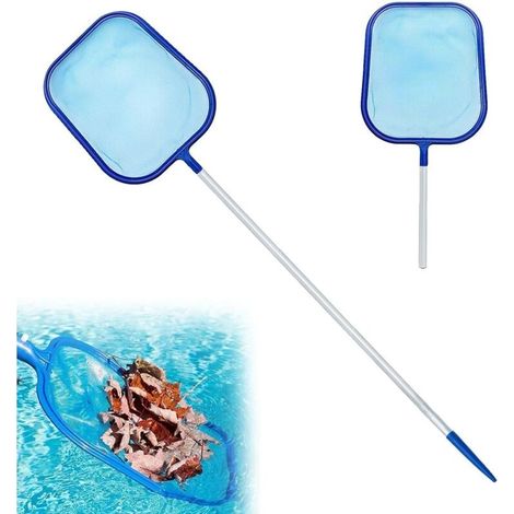 Pool-reinigungsnetz, Flachwassernetz Für Blätter Mit Stange, 5-teiliges Aluminium-flachnetz