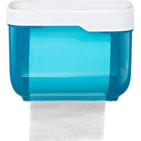 Selbstklebender Toilettenpapierhalter, Wasserdichter Wand-toilettenpapierabroller, Bohrfreier Toilettenpapierspender (blau) - Fei Yu