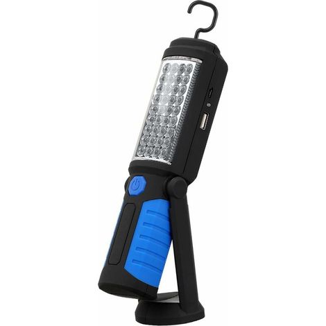 Wiederaufladbare Led-lampe Mit Magnet, Cob-arbeitsleuchte - Magnetische Arbeitslampe Für Auto, Garage, Mechaniker Und Zuhause, Blau