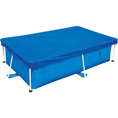 Rechteckiger Poolabdeckung Wasserdichte Staubdichte Schwimmende Abdeckung Für Aufgestellte Pools, 220 X 150 Cm