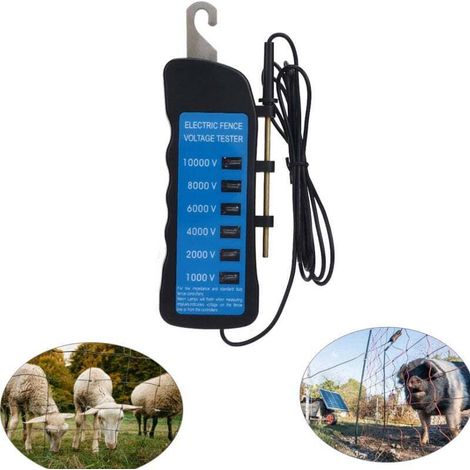 Spannungstester, Berührungsloser Spannungstester 10000v, Taschenförmiger Klemmtester Für Elektrische Zäune Zur Prüfung Der Zaunspannung Auf Farmen, Wasserdichter Elektrischer Tester