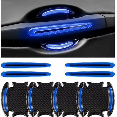 8 Stück Kratzschutz Für Autotürgriffe, Selbstklebende Türgriff-folie, 3d-aufkleber Für Autotürgriffe (blau)