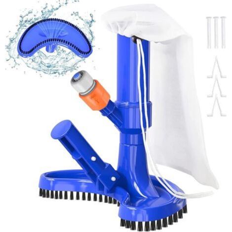 Poolsauger, Tragbarer Verbesserter Staubsauger-reiniger Mit Bürste Und Beutel, Für Oberirdische Pools, Saubere-zubehör Für Whirlpool, Teich, Pool Und Brunnen