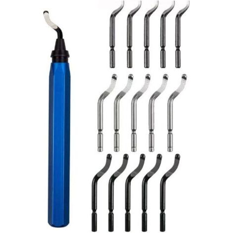 Manuelles Entgratwerkzeug, Entgrater Mit 10 Bs1010 Ersatzklingen, Entgratstift, 360° Drehbarer Entgrater Für 3d-druck, Kunststoff, Aluminium, Kupfer, Pvc, Stahl